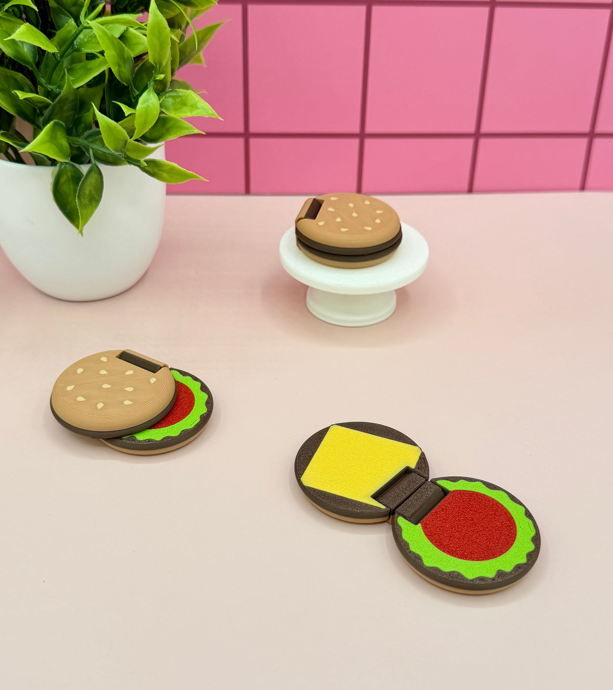 Cheese Burger Hinge Slider Fidgets