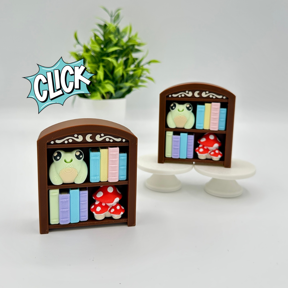 Pastel Bookshelf Fidget Clicker