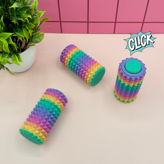 3-in-1 Fidget Pain Stim Stick with Spinner and Clicker Fidget Clicker Novelty Collectible