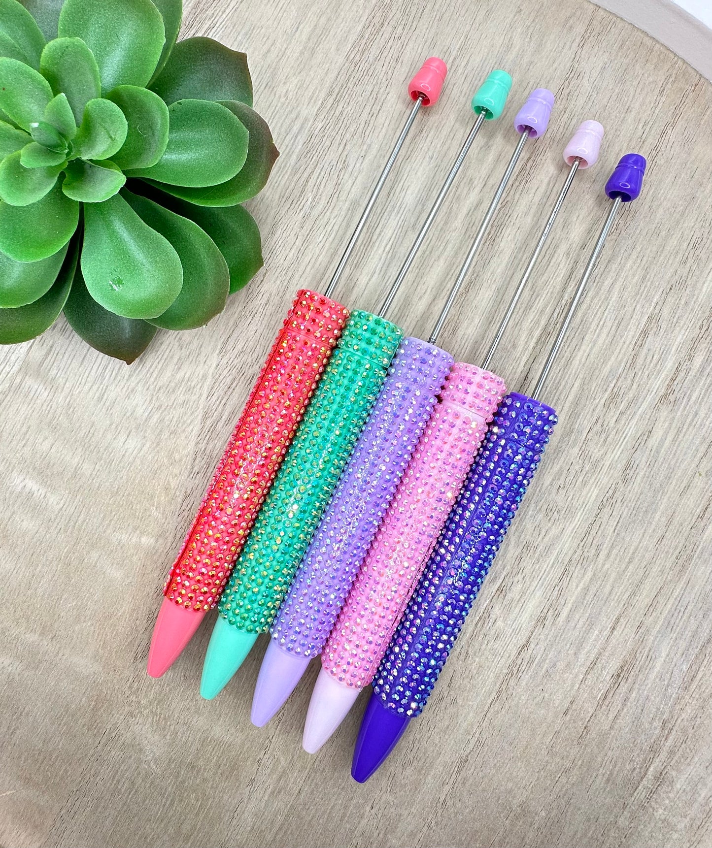 Rhinestone Beadable Pen Blank | Long Style