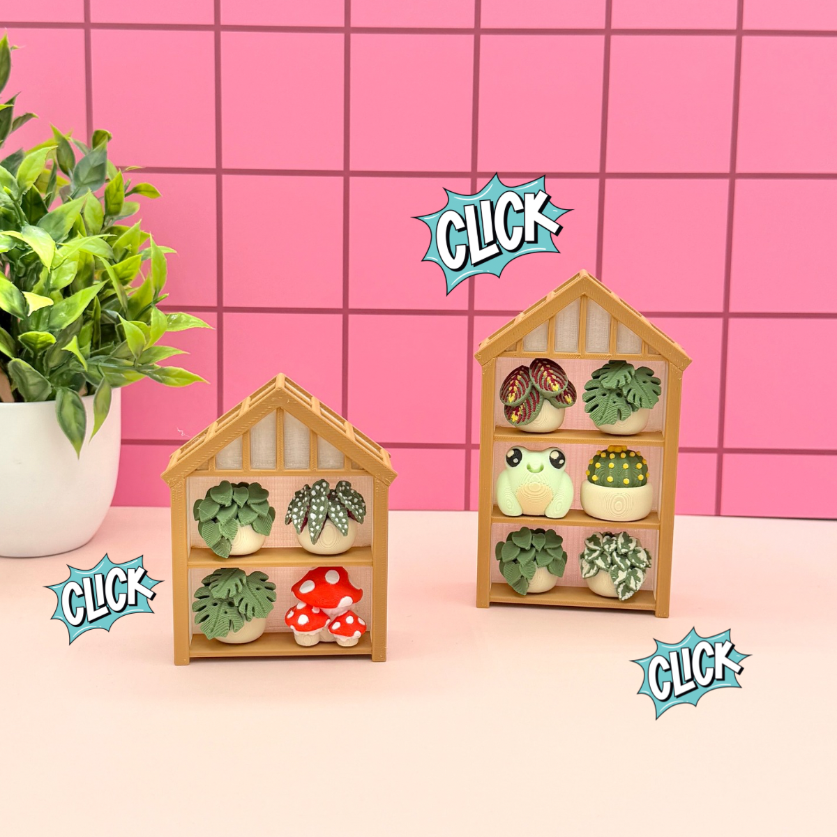 Build Your Own Greenhouse Fidget Clicker Novelty Collectible