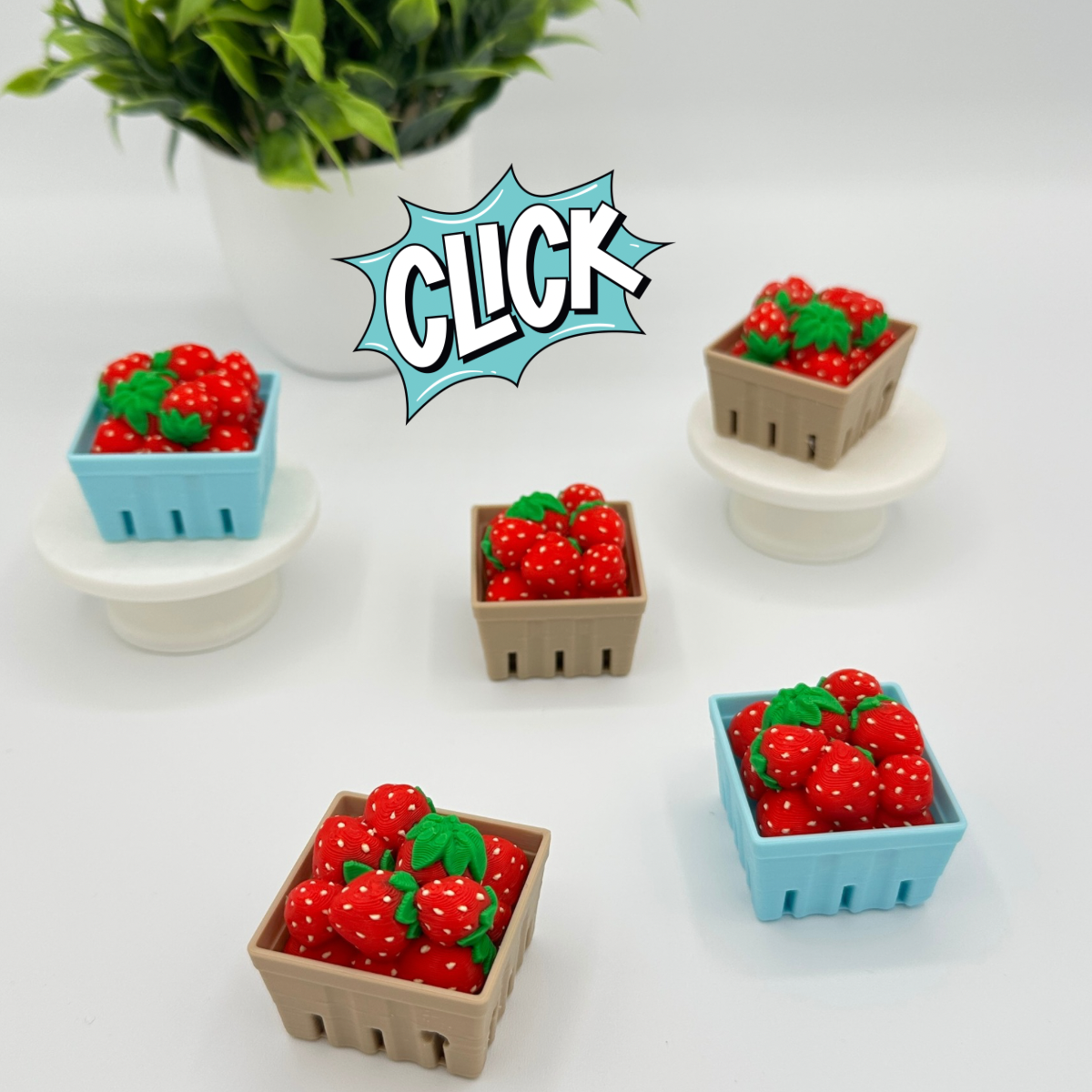 Strawberry Basket Fidget Clicker