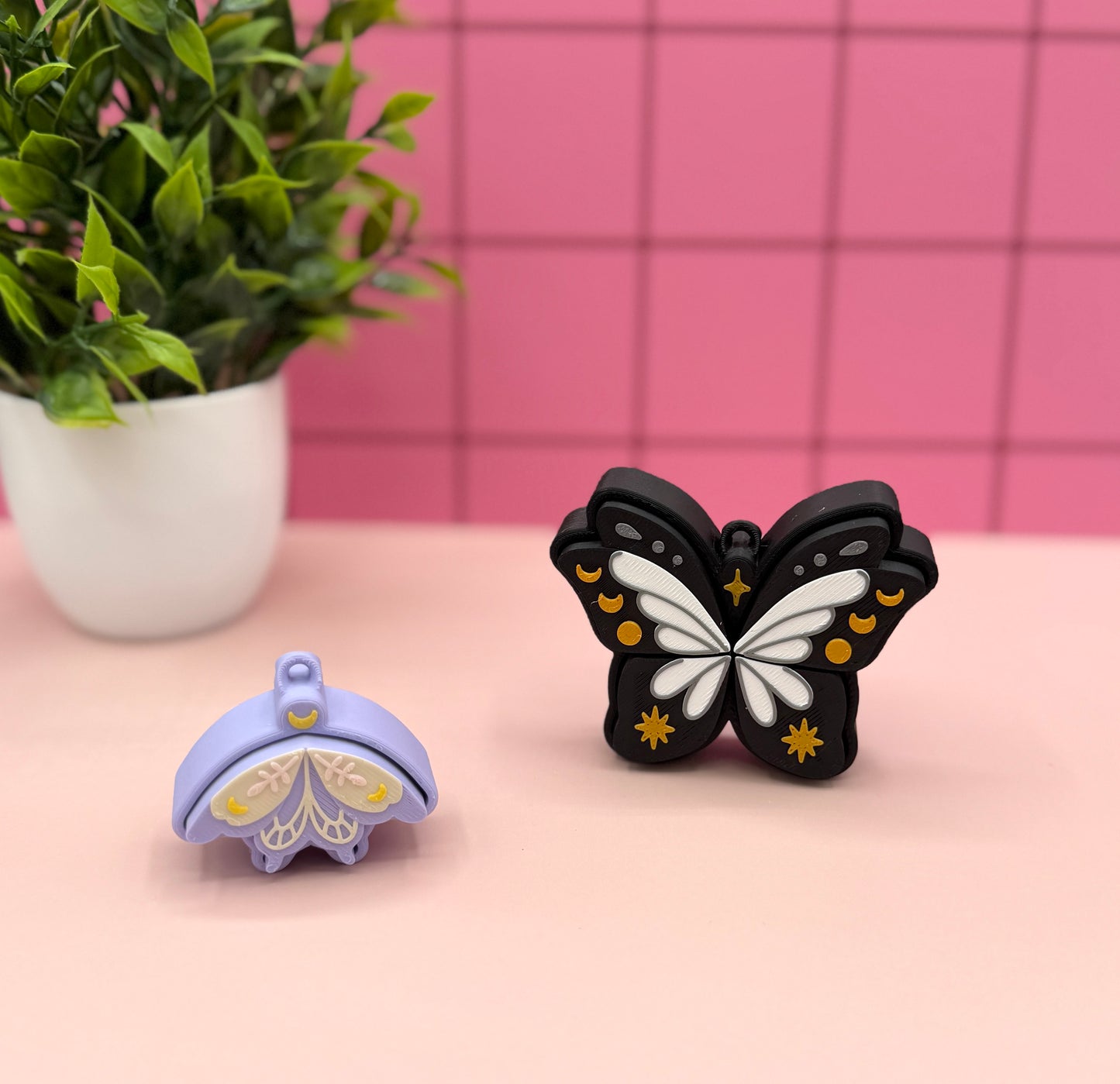 Moth Pixie Fidget Clicker Novelty Collectible