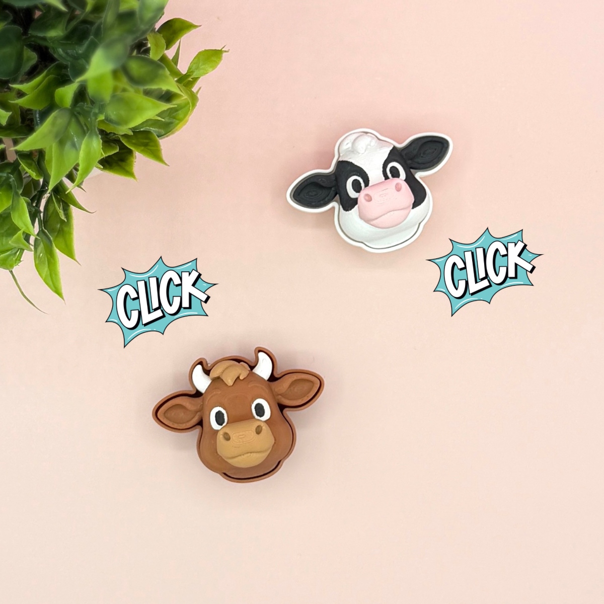 Cow Fidget Clicker Novelty Collectible