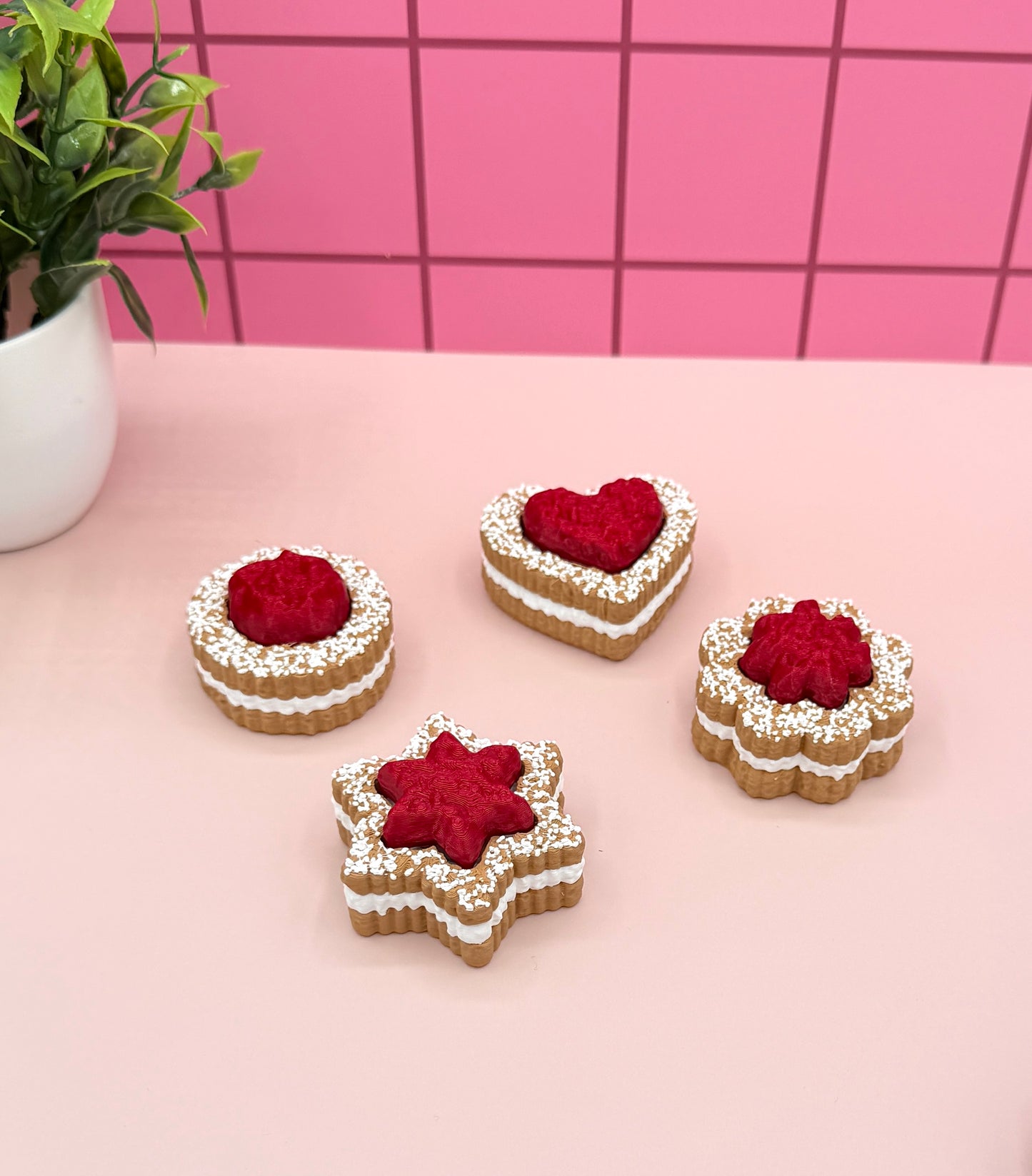 Jam Thumb Print Cookie Fidget Clicker Novelty Collectible