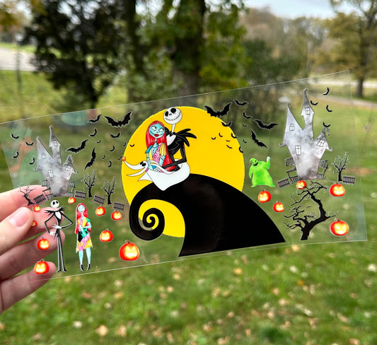 Jack and Sally | DISCONTINUING | UV DTF Can Cup Wrap - Ready to Apply