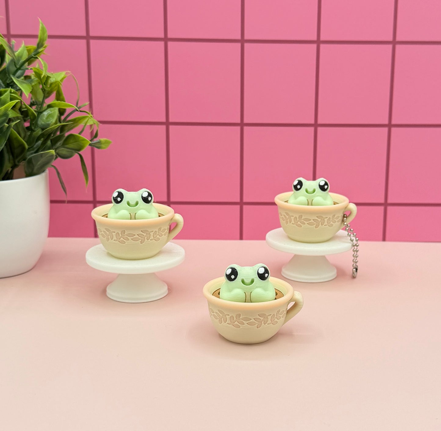 Francis Frog Tea Time | Keyboard Fidget | Click Fidget | 3D Printed Clicker