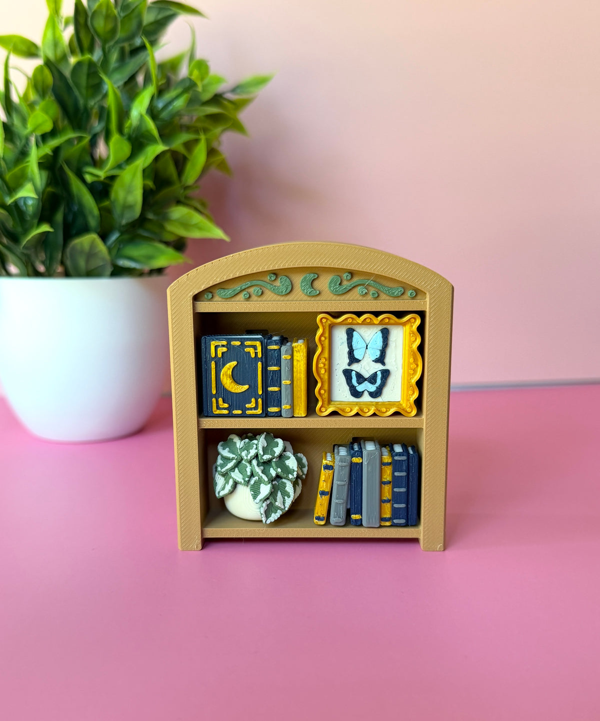 Golden Magic Bookcase Fidget Clicker Novelty Collectible