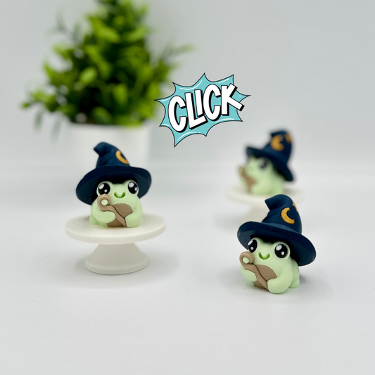 Whimsical Wizard Frog Fidget Clicker