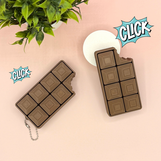 Chocolate Bar Fidget Clicker Novelty Collectible