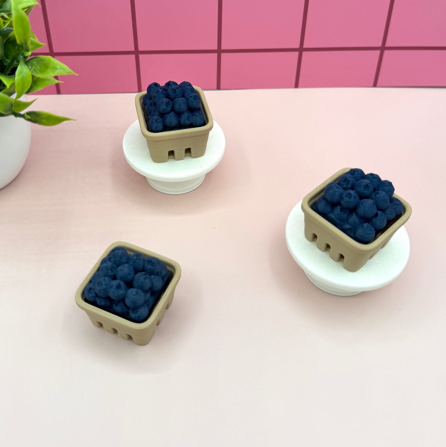 Blueberry Fruit Basket Fidget Clicker Novelty Collectible