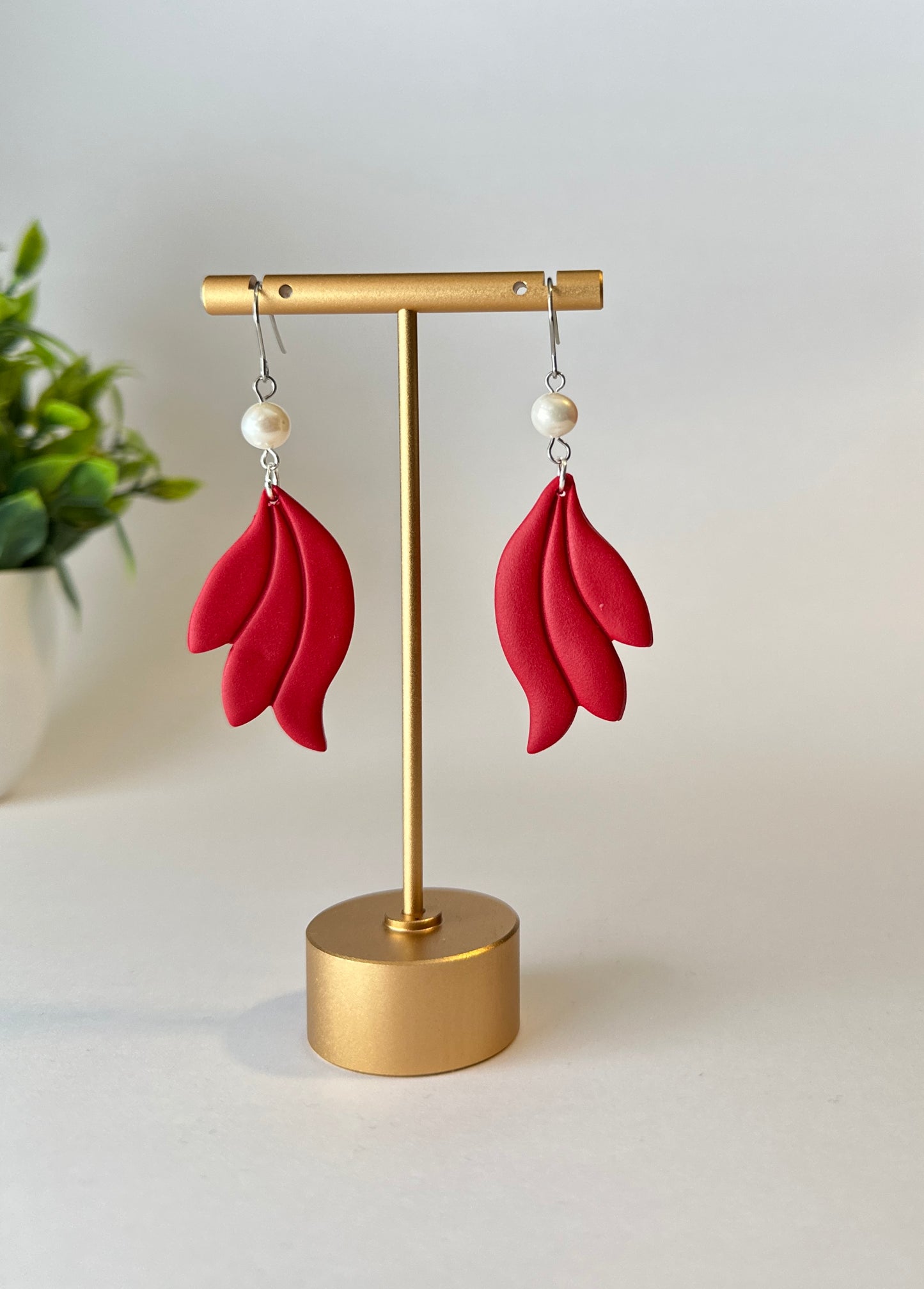 Grace | Polymer Clay Dangle Earrings