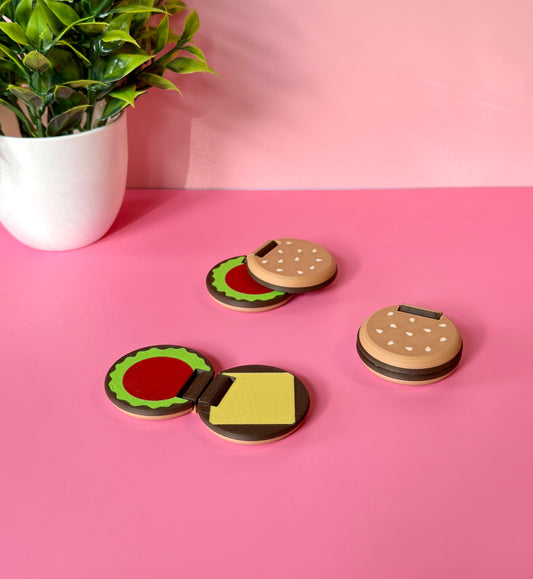Cheese Burger Hinge Slider Fidgets