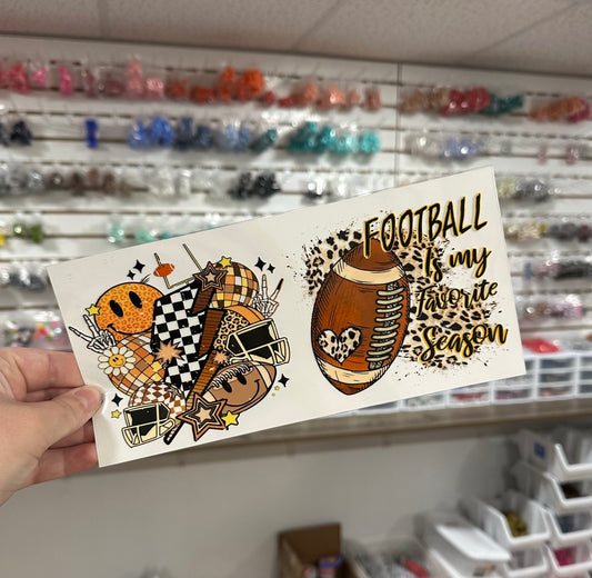 Football is my Favorite Season | UV DTF Can Cup Wrap - Ready to Apply