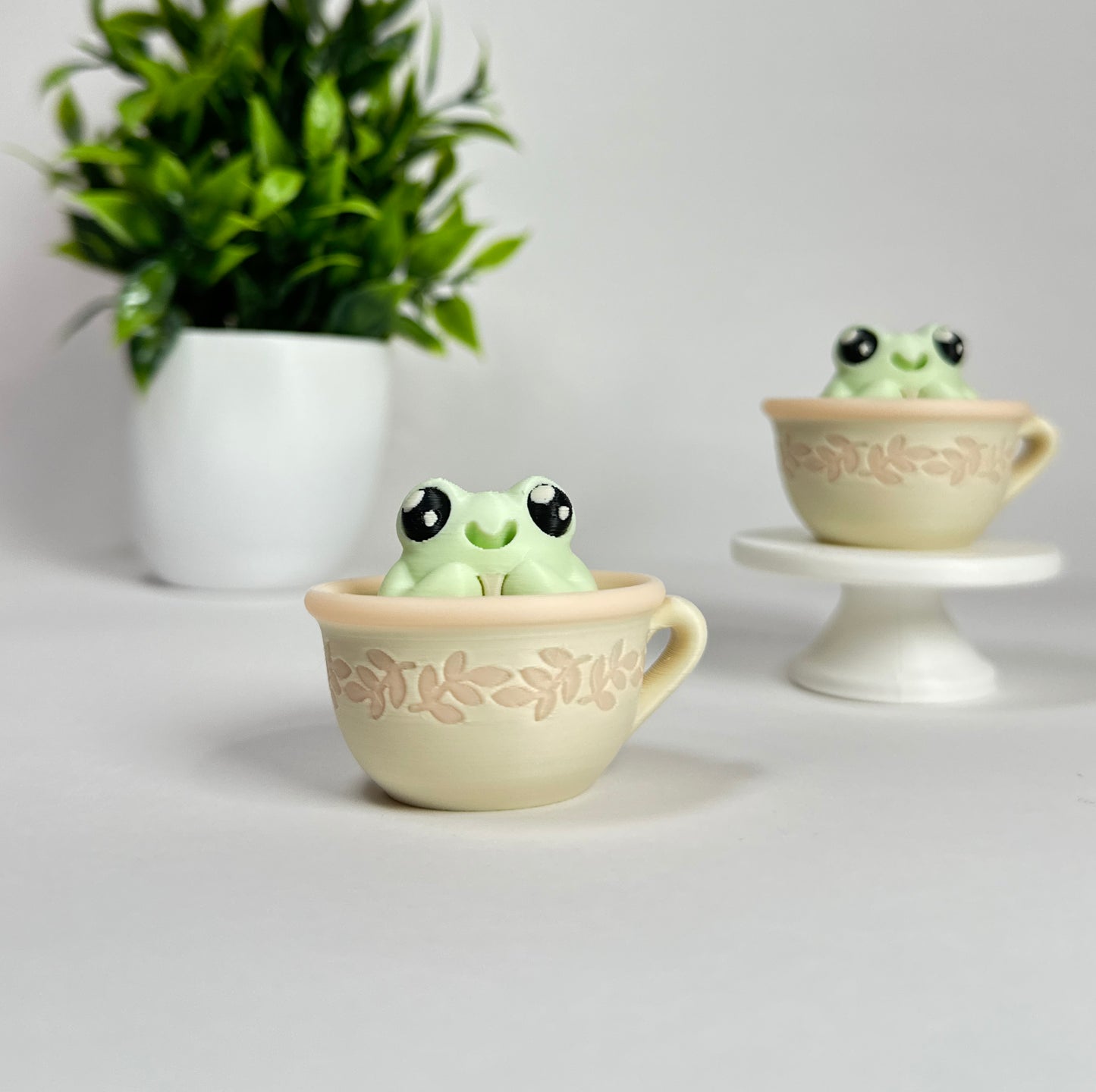 Francis Frog Tea Time | Keyboard Fidget | Click Fidget | 3D Printed Clicker