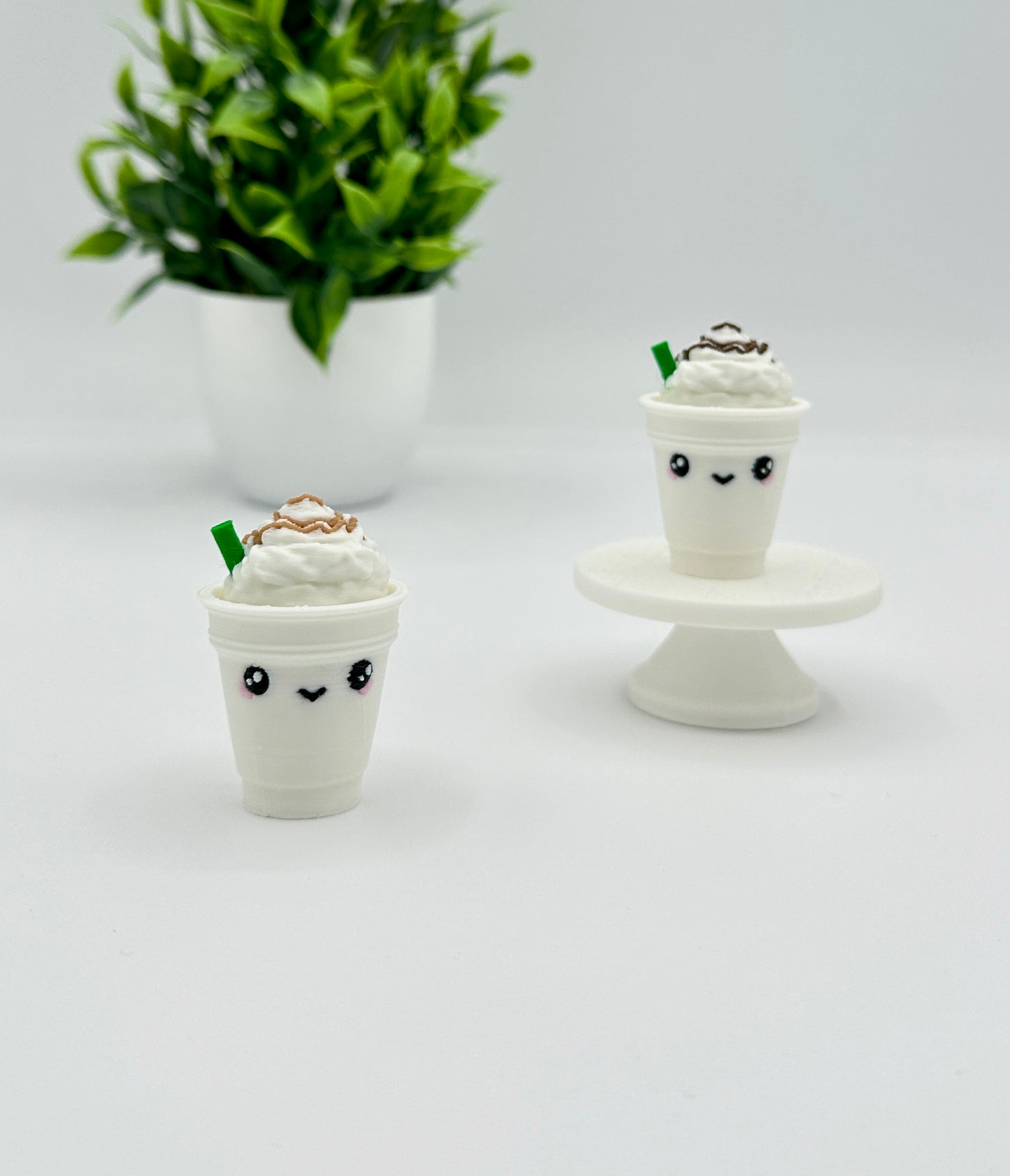 Frappe Coffee Clicker Keychain | Keyboard Fidget | Click Fidget | 3D Printed Clicker