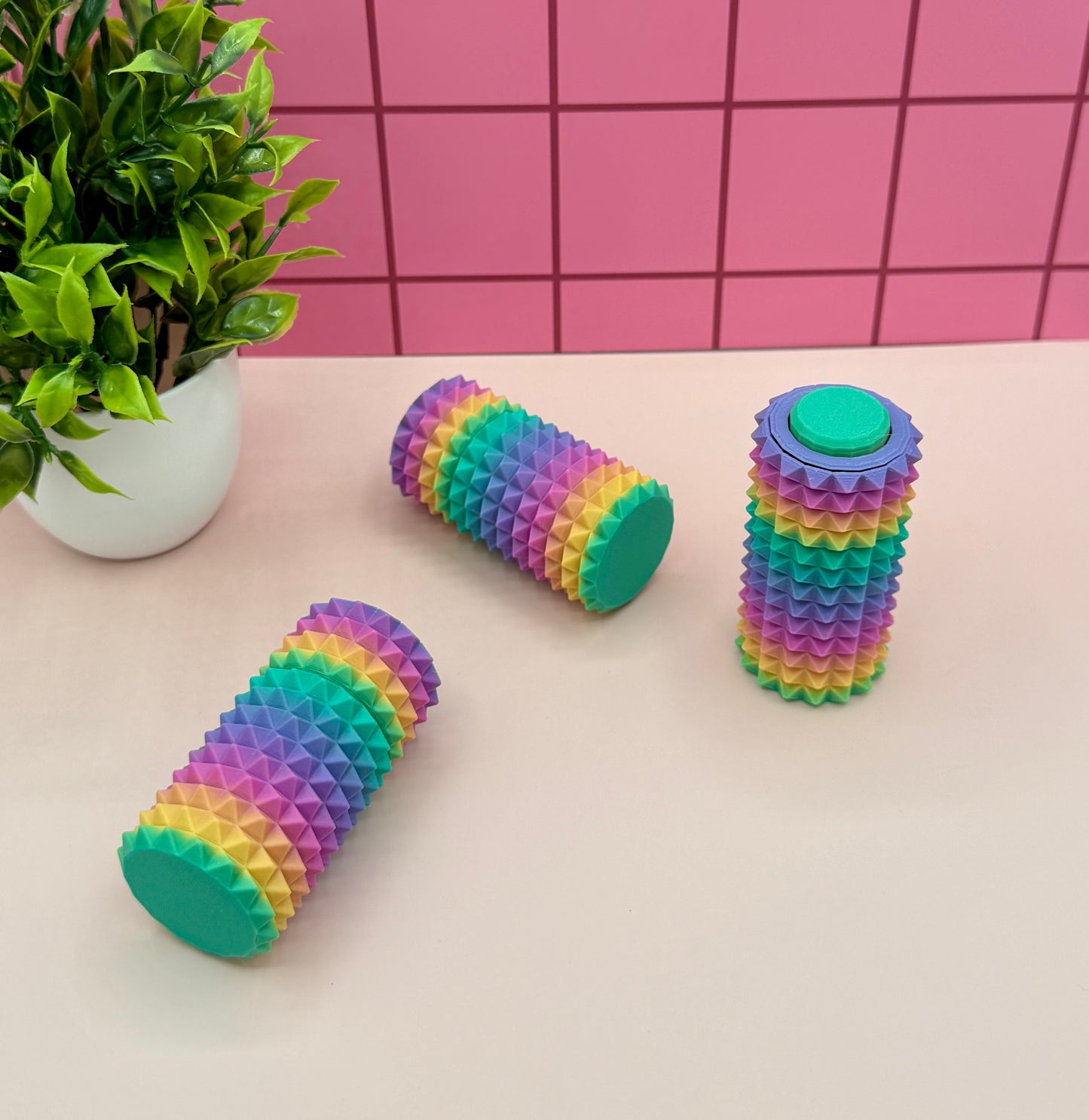 3-in-1 Fidget Pain Stim Stick with Spinner and Clicker Fidget Clicker Novelty Collectible