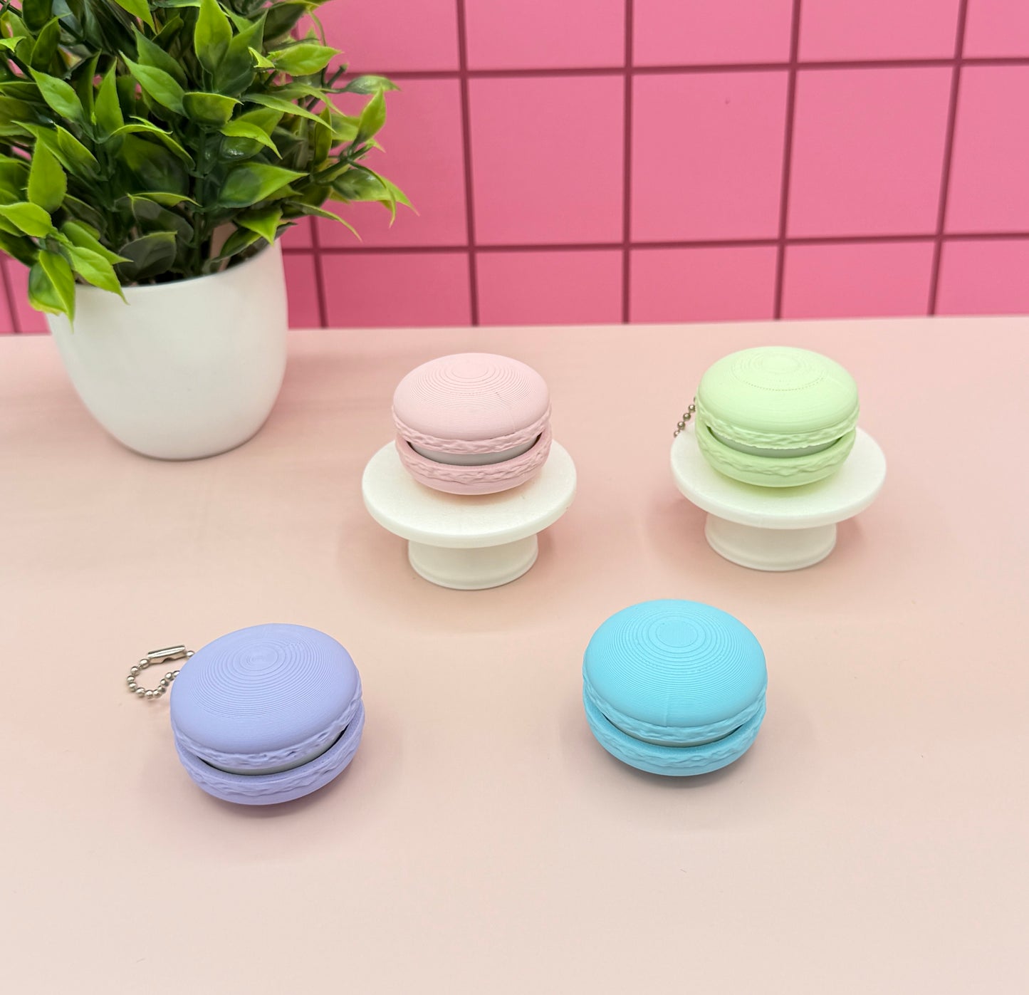 Macaroon Cookie Fidget Clicker Novelty Collectible