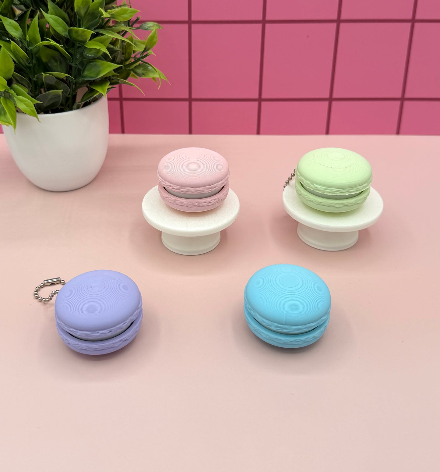 Macaroon Cookie Fidget Clicker Novelty Collectible