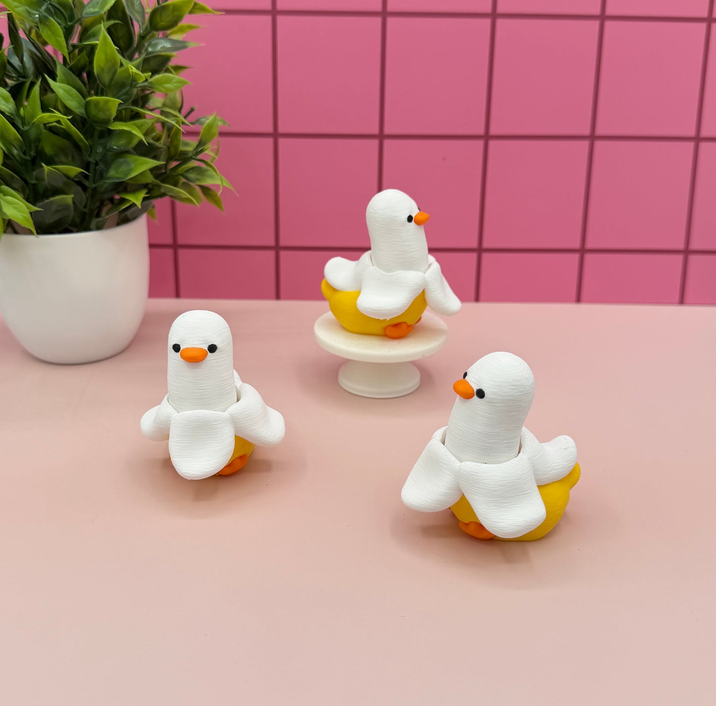 Banana Duck Fidget Clicker Novelty Collectible