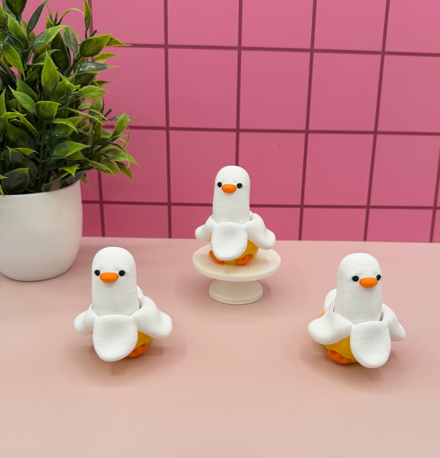 Banana Duck Fidget Clicker Novelty Collectible