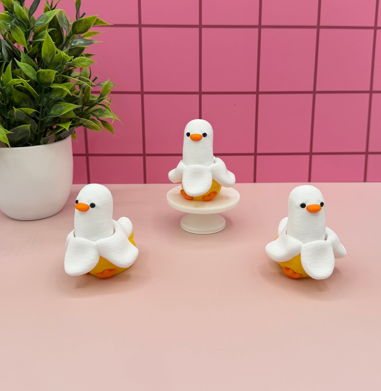 Banana Duck Fidget Clicker Novelty Collectible