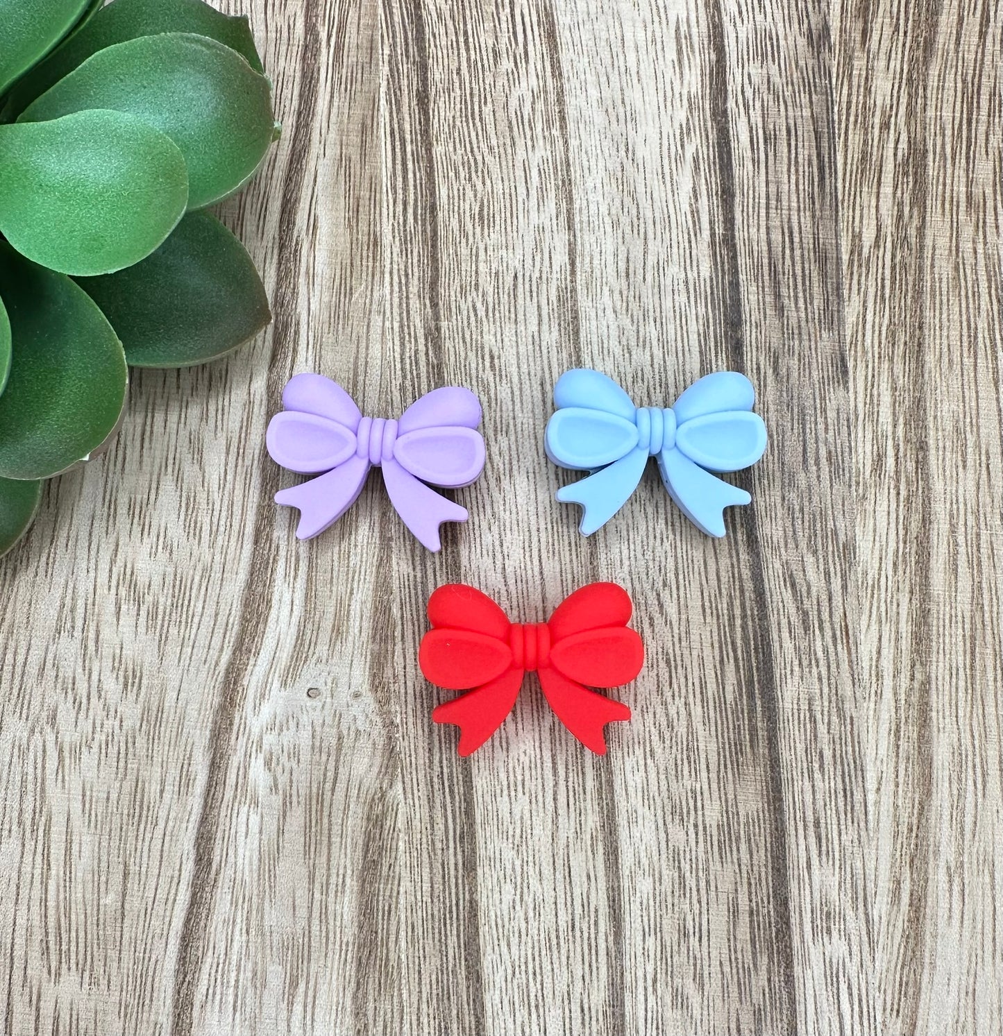 NEW STYLE | Bows Silicone Focal Beads