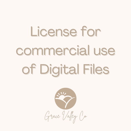 License for Commercial Use of Digital Files