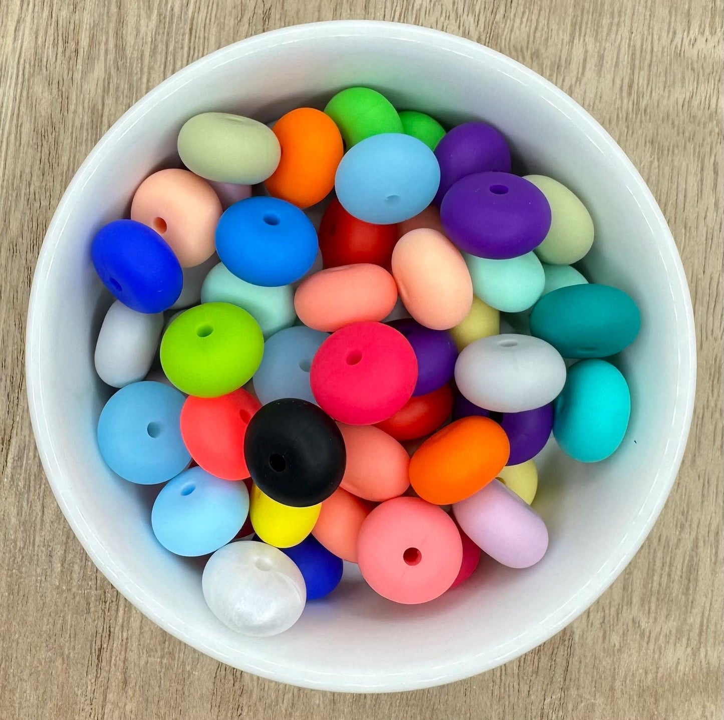Abacus 15mm Spacer Silicone Beads