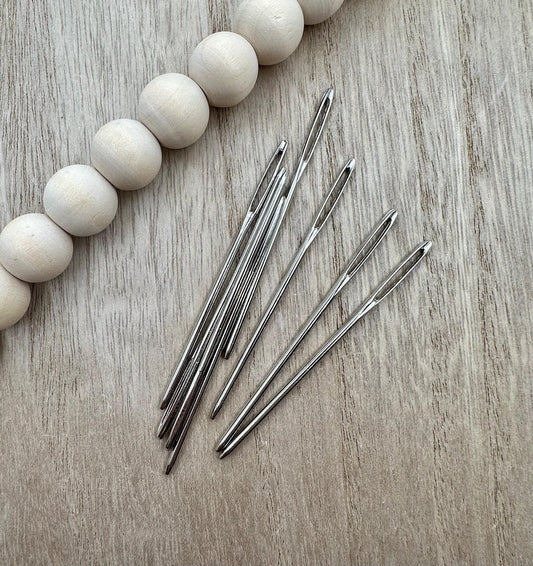 TWO Darning Blunt Needle for Sewing and Wristlet Making