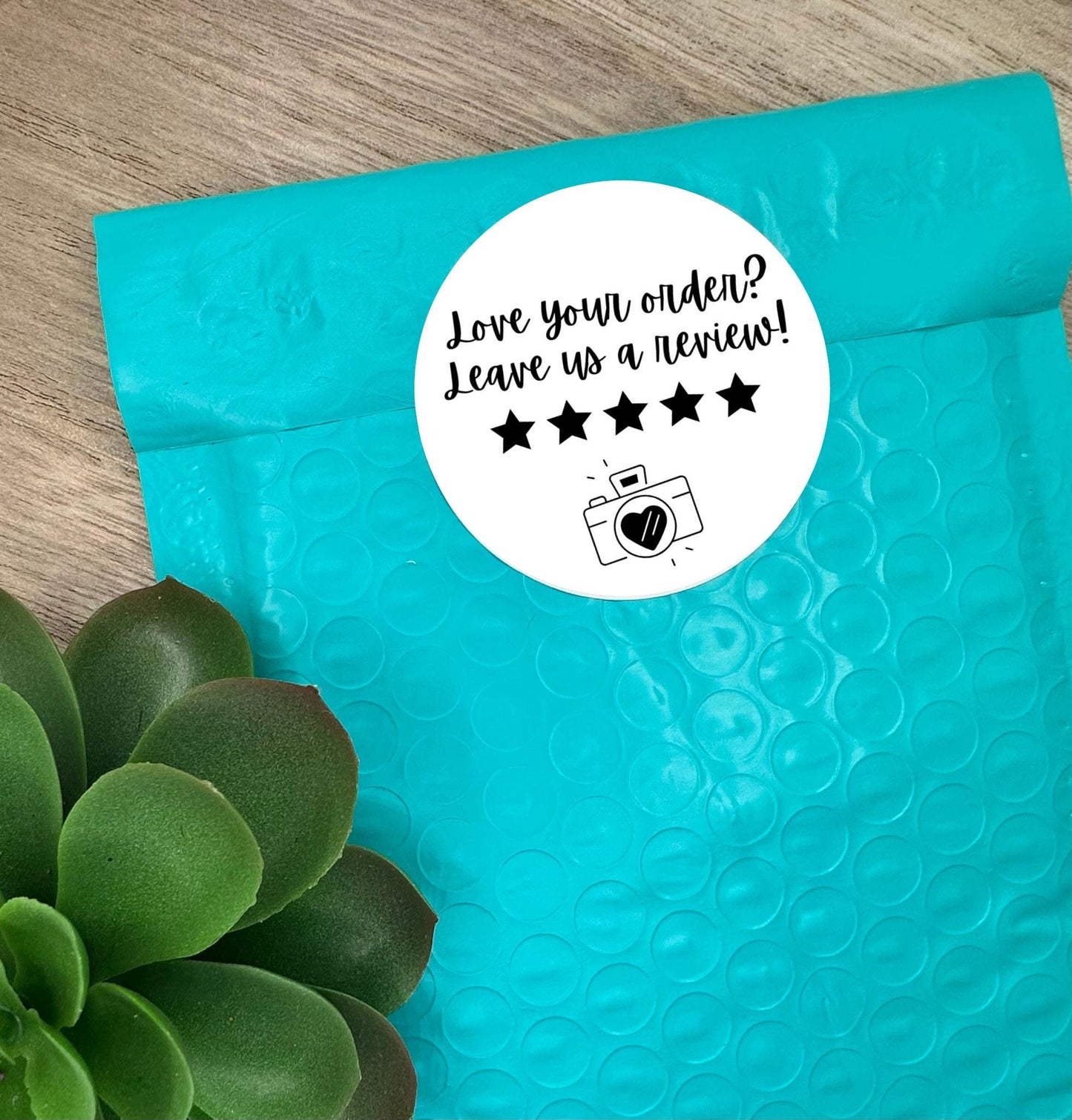 Leave us a review, 2 inch stickers, Business Stickers, Custom Business Stickers, Shipping Stickers, Packaging Stickers