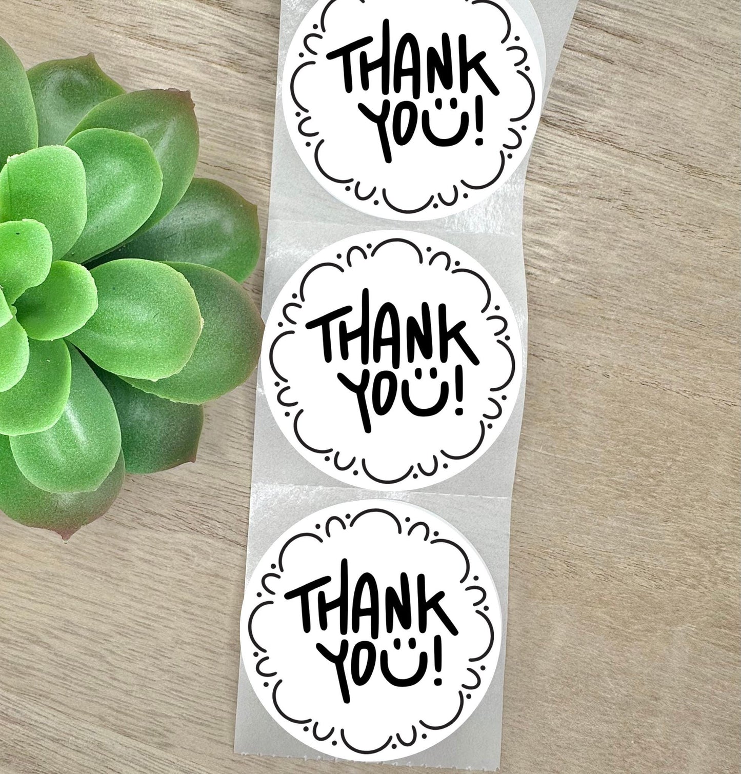 Thank You Smile, Round 2in Business Packing Stickers