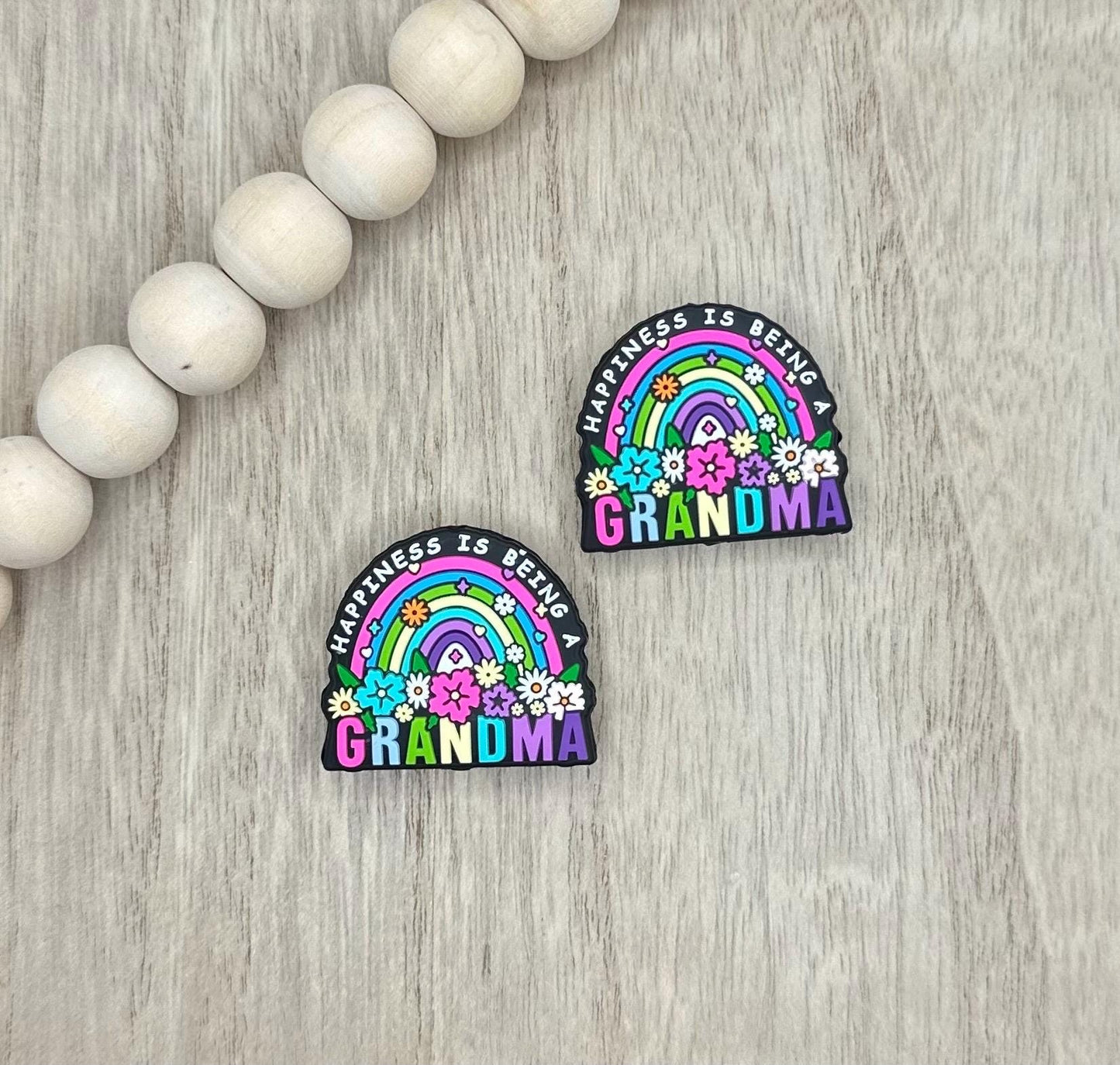 Happiness is Being a Grandma Silicone Focal Beads