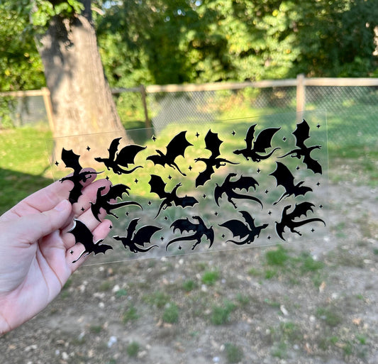 Dragons UV DTF Can Cup Wrap - Ready to Apply