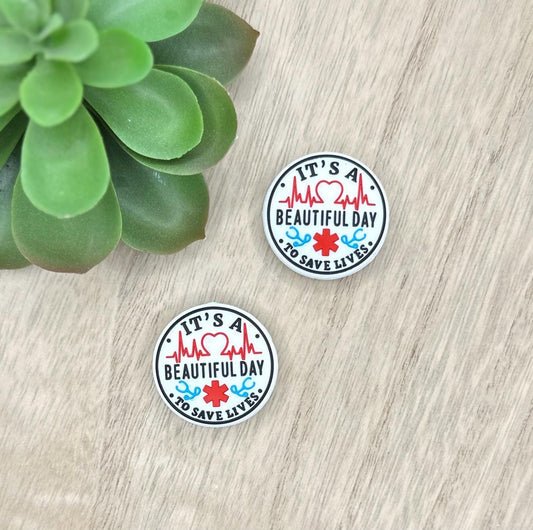 It’s A Beautiful Day to Save Lives Healthcare | Silicone Focal Beads