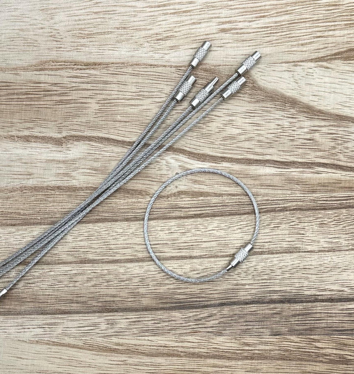 5 pack of 6 inch Wire Cables for Cup Charms