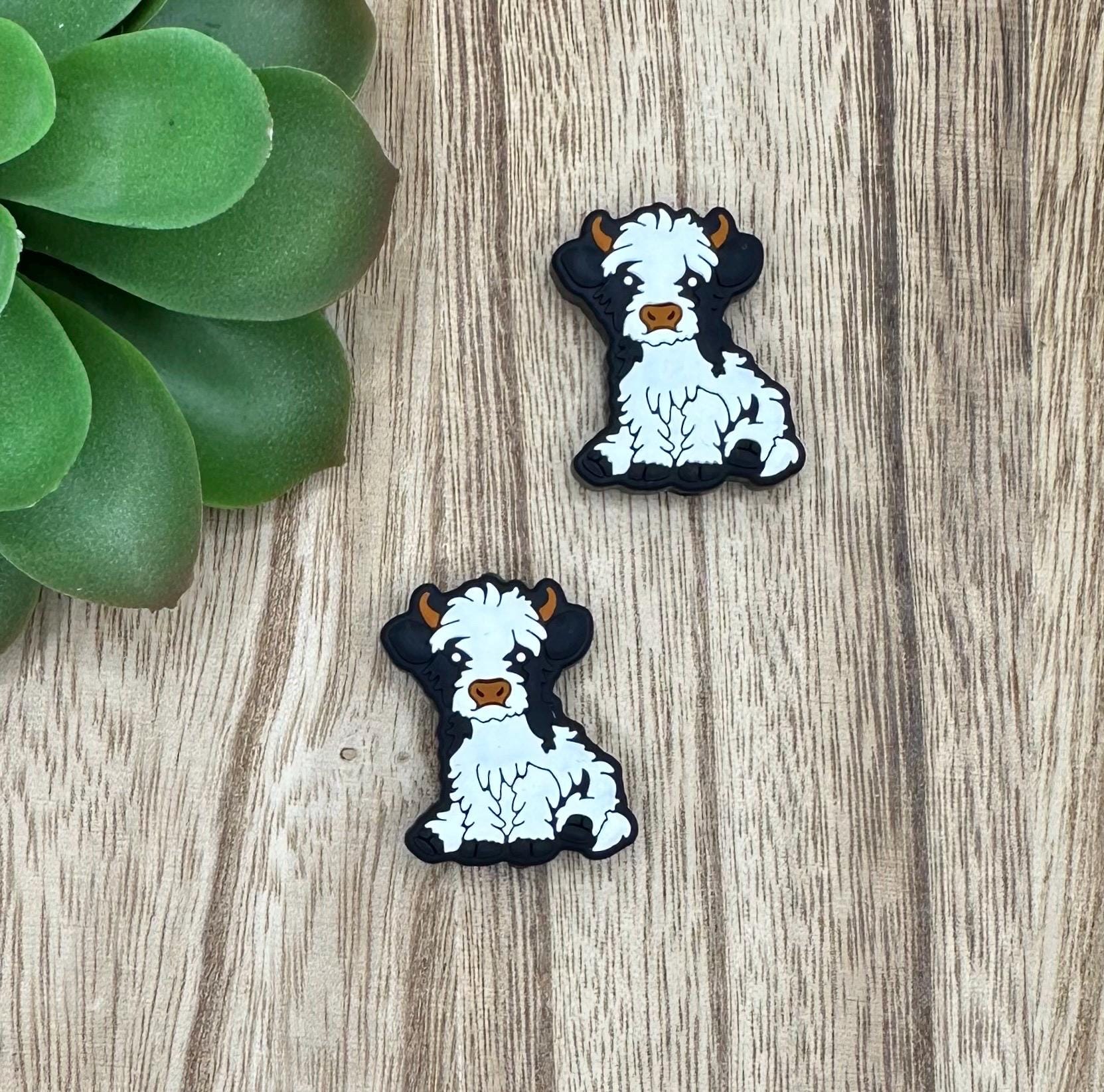 Fluffy Cow Highland Silicone Focal Beads