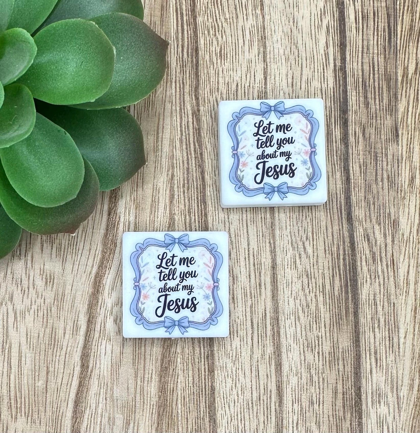 Let Me Tell You About My Jesus | SVB creation | Soft PVC Focal Beads